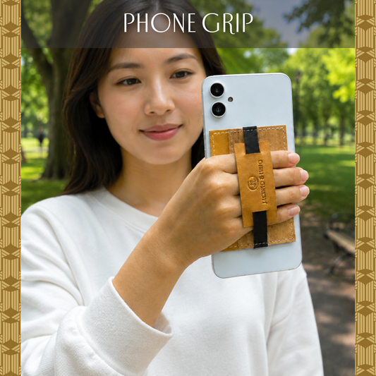 Jacinto & Lirio KAPIT Water Hyacinth Phone Wallet, Grip & Kickstand