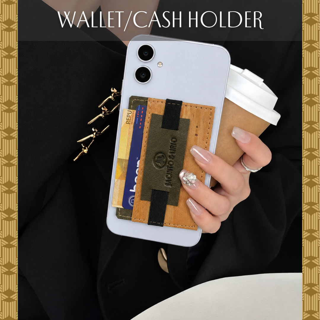 Jacinto & Lirio KAPIT Water Hyacinth Phone Wallet, Grip & Kickstand