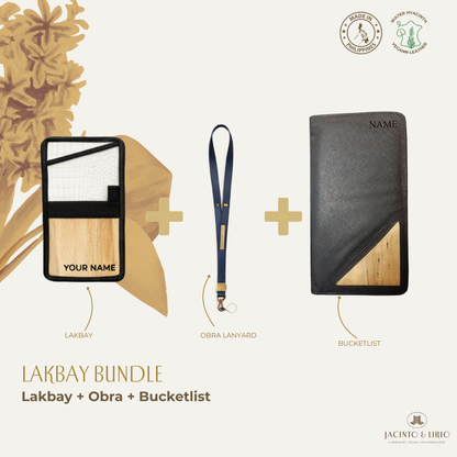 Travel Bundle – Lakbay + Obra + Bucketlist, Travel Wallet, Jacinto & Lirio, Jacinto & Lirio. - Jacinto & Lirio