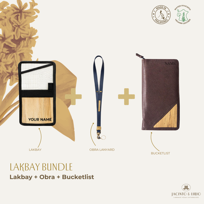 Travel Bundle – Lakbay + Obra + Bucketlist, Travel Wallet, Jacinto & Lirio, Jacinto & Lirio. - Jacinto & Lirio