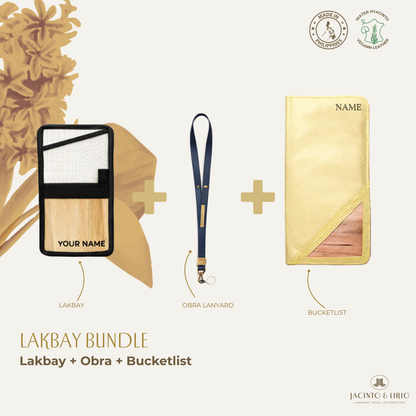 Travel Bundle – Lakbay + Obra + Bucketlist, Travel Wallet, Jacinto & Lirio, Jacinto & Lirio. - Jacinto & Lirio