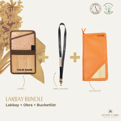 Travel Bundle – Lakbay + Obra + Bucketlist, Travel Wallet, Jacinto & Lirio, Jacinto & Lirio. - Jacinto & Lirio