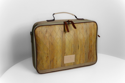 Hiraya Multifunctional and Eco-Friendly 13”/ 15” Workstation Laptop Bag with Privacy Panel, Built-In Laptop Stand, Zippered Closure & Travel Strap