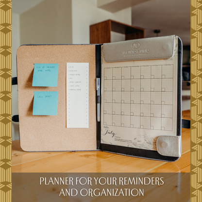 Vision Board Monthly Vegan Leather Desk Planner (Alamat ng Saging)