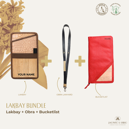 Travel Bundle – Lakbay + Obra + Bucketlist, Travel Wallet, Jacinto & Lirio, Jacinto & Lirio. - Jacinto & Lirio