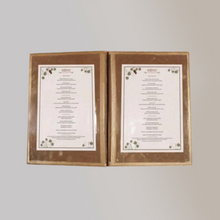 Load image into Gallery viewer, Vegan Leather Menu Holder - Jacinto &amp; Lirio