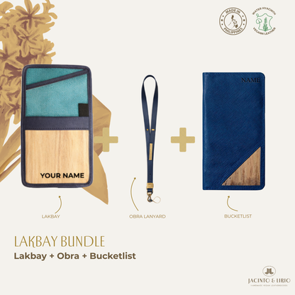 Travel Bundle – Lakbay + Obra + Bucketlist, Travel Wallet, Jacinto & Lirio, Jacinto & Lirio. - Jacinto & Lirio