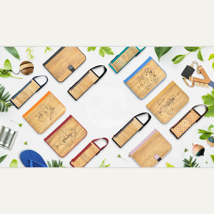 All six vibrant thematic variations of the Laro A5 Journal paired with six color variations of the Tatsulok Expandable Case.