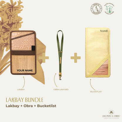 Travel Bundle – Lakbay + Obra + Bucketlist, Travel Wallet, Jacinto & Lirio, Jacinto & Lirio. - Jacinto & Lirio
