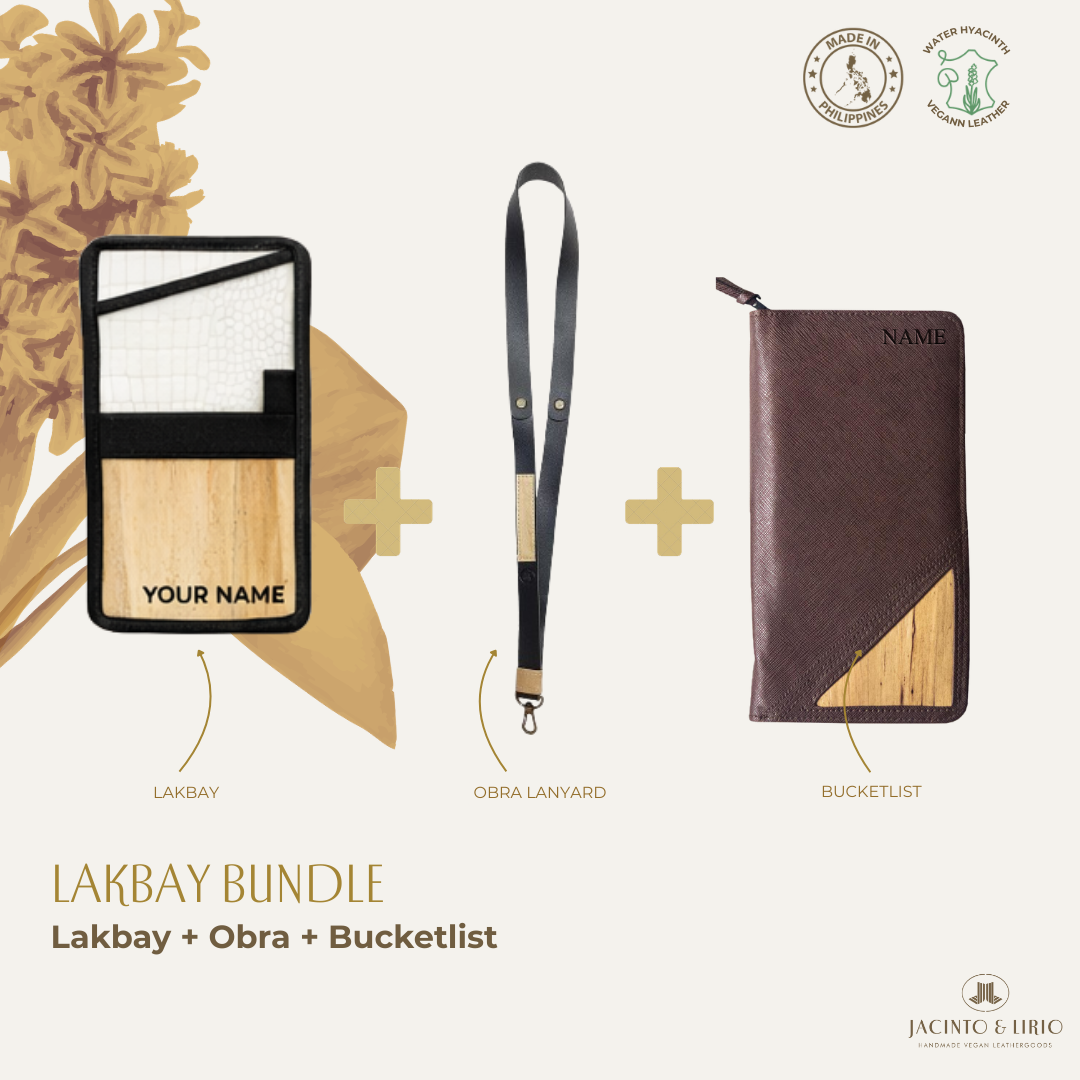 Travel Bundle – Lakbay + Obra + Bucketlist, Travel Wallet, Jacinto & Lirio, Jacinto & Lirio. - Jacinto & Lirio