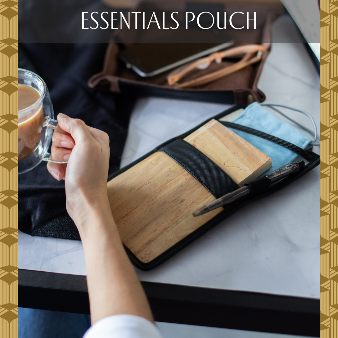 Lakbay wallet in black serves as an essential pouch for people on-the-go.