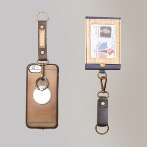 Vegan Leather Keyfob Keychain (KeyFob02) - Jacinto & Lirio