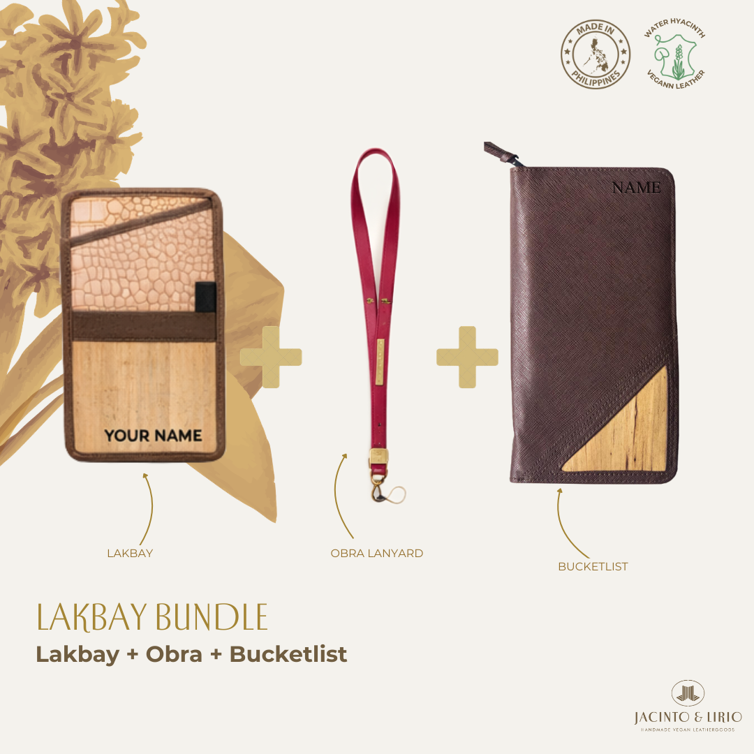 Travel Bundle – Lakbay + Obra + Bucketlist, Travel Wallet, Jacinto & Lirio, Jacinto & Lirio. - Jacinto & Lirio