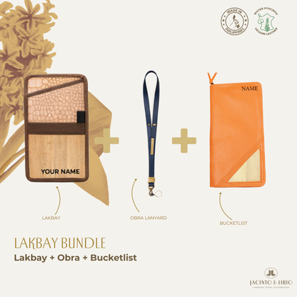 Travel Bundle – Lakbay + Obra + Bucketlist, Travel Wallet, Jacinto & Lirio, Jacinto & Lirio. - Jacinto & Lirio