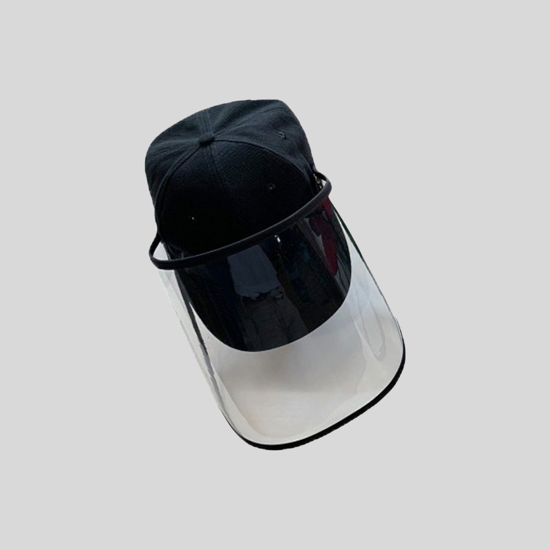 Anti-Fog Face Shield Cap - Personalized Detachable Thick Face Shield Cap - Breathable PVC Face Shield For Dust And Germs Protection - Jacinto & Lirio