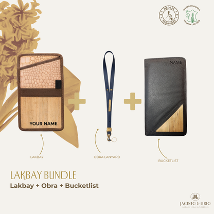 Travel Bundle – Lakbay + Obra + Bucketlist, Travel Wallet, Jacinto & Lirio, Jacinto & Lirio. - Jacinto & Lirio