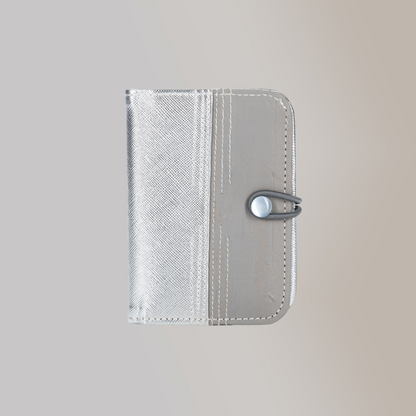 Pitaka Pocket-size Credit Card Wallet with 22 Card Sleeves - Silver & Gray