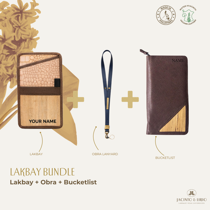 Travel Bundle – Lakbay + Obra + Bucketlist, Travel Wallet, Jacinto & Lirio, Jacinto & Lirio. - Jacinto & Lirio