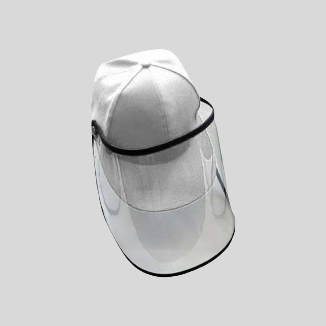 Anti-Fog Face Shield Cap - Personalized Detachable Thick Face Shield Cap - Breathable PVC Face Shield For Dust And Germs Protection - Jacinto & Lirio