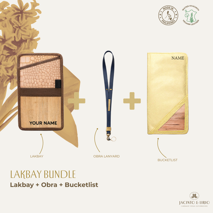 Travel Bundle – Lakbay + Obra + Bucketlist, Travel Wallet, Jacinto & Lirio, Jacinto & Lirio. - Jacinto & Lirio