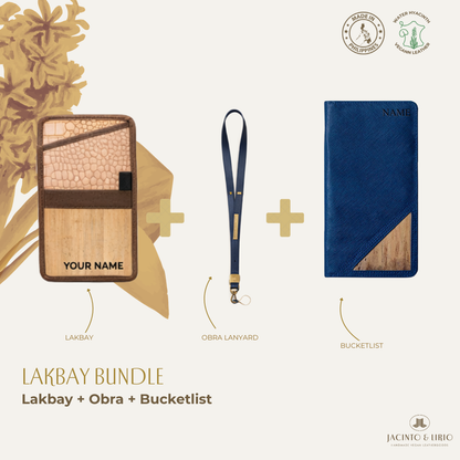 Travel Bundle – Lakbay + Obra + Bucketlist, Travel Wallet, Jacinto & Lirio, Jacinto & Lirio. - Jacinto & Lirio