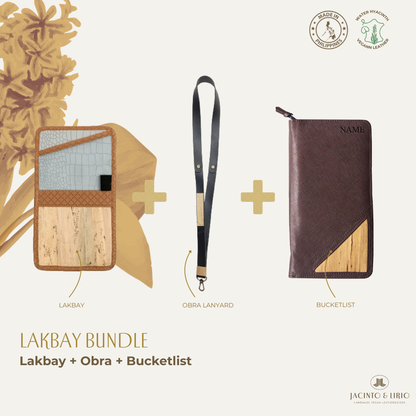 Travel Bundle – Lakbay + Obra + Bucketlist, Travel Wallet, Jacinto & Lirio, Jacinto & Lirio. - Jacinto & Lirio