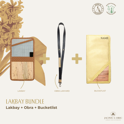 Travel Bundle – Lakbay + Obra + Bucketlist, Travel Wallet, Jacinto & Lirio, Jacinto & Lirio. - Jacinto & Lirio