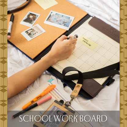 Vision Board Monthly Vegan Leather Desk Planner (Alamat ng Saging)