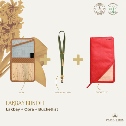 Travel Bundle – Lakbay + Obra + Bucketlist, Travel Wallet, Jacinto & Lirio, Jacinto & Lirio. - Jacinto & Lirio