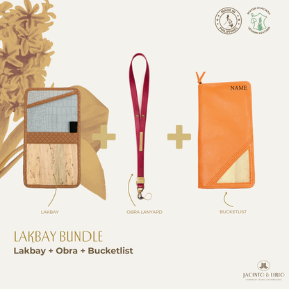 Travel Bundle – Lakbay + Obra + Bucketlist, Travel Wallet, Jacinto & Lirio, Jacinto & Lirio. - Jacinto & Lirio
