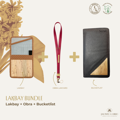 Travel Bundle – Lakbay + Obra + Bucketlist, Travel Wallet, Jacinto & Lirio, Jacinto & Lirio. - Jacinto & Lirio