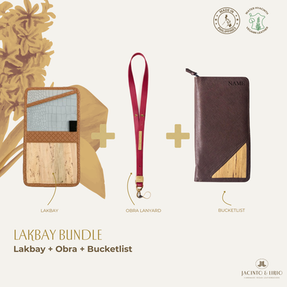 Travel Bundle – Lakbay + Obra + Bucketlist, Travel Wallet, Jacinto & Lirio, Jacinto & Lirio. - Jacinto & Lirio