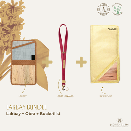 Travel Bundle – Lakbay + Obra + Bucketlist, Travel Wallet, Jacinto & Lirio, Jacinto & Lirio. - Jacinto & Lirio