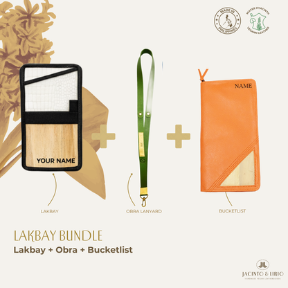 Travel Bundle – Lakbay + Obra + Bucketlist, Travel Wallet, Jacinto & Lirio, Jacinto & Lirio. - Jacinto & Lirio