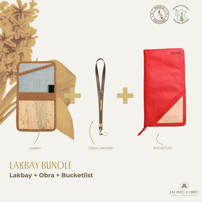 Travel Bundle – Lakbay + Obra + Bucketlist, Travel Wallet, Jacinto & Lirio, Jacinto & Lirio. - Jacinto & Lirio