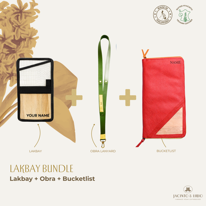 Travel Bundle – Lakbay + Obra + Bucketlist, Travel Wallet, Jacinto & Lirio, Jacinto & Lirio. - Jacinto & Lirio