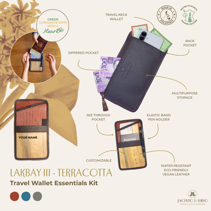 Lakbay Wallet Essentials Pouch Neck Organizer