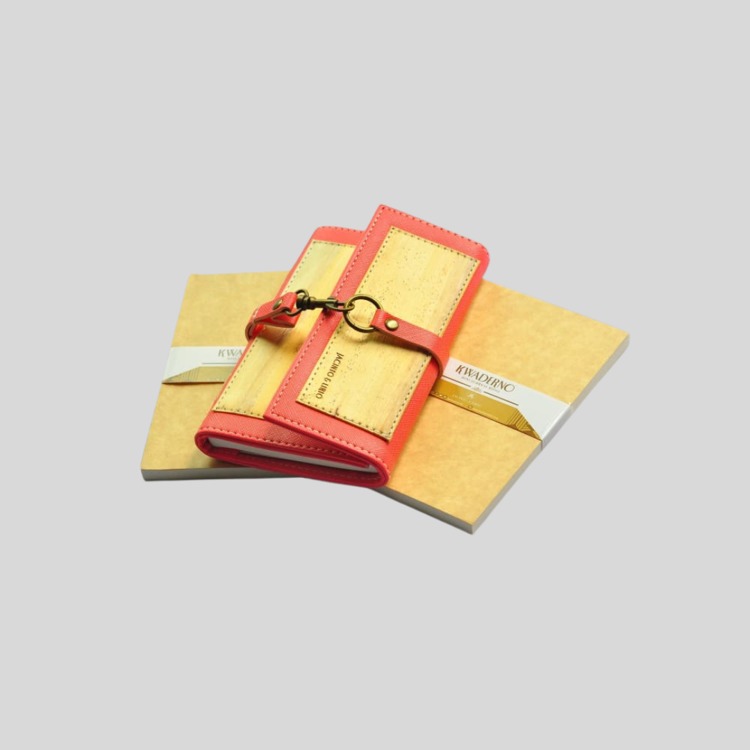 Artisan II Mini Dual Cover Passport Holder and Refillable Journal + 2pcs Mini Refills Blank Notebook Inserts Bundle