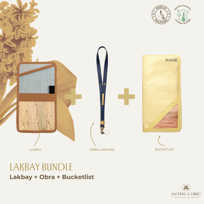 Travel Bundle – Lakbay + Obra + Bucketlist, Travel Wallet, Jacinto & Lirio, Jacinto & Lirio. - Jacinto & Lirio