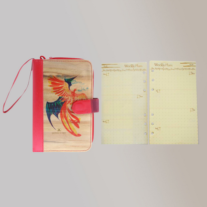 A6 Ring Binder Dateless Planner and Wallet Organizer - Jacinto & Lirio