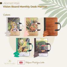 Load image into Gallery viewer, Alamat Vision Board Monthly Vegan Leather Desk Planner - Jacinto &amp; Lirio