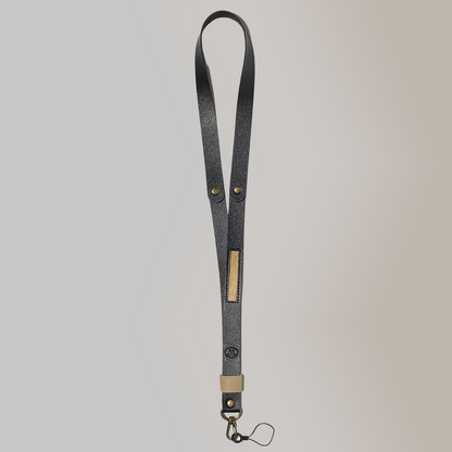 ID Badge Leather Lanyard with Vegan Leather Accents and Anti-Lost Phone Strap - Jacinto & Lirio
