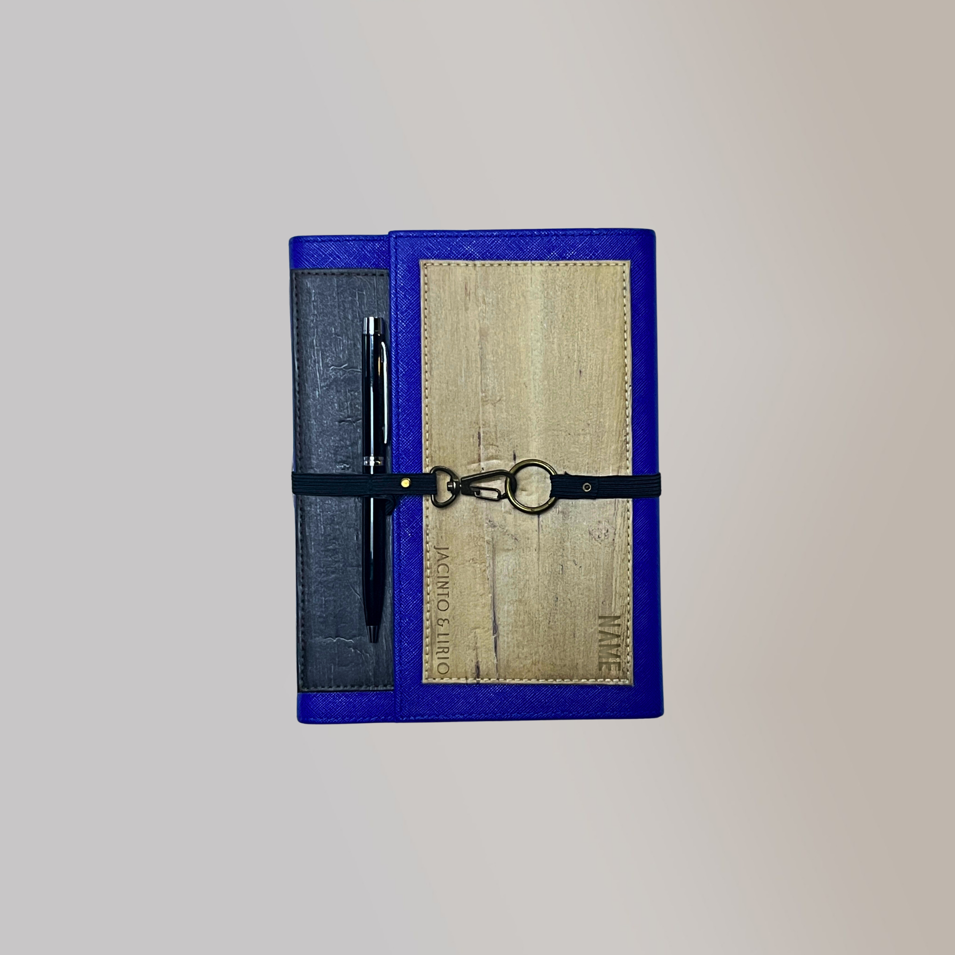 Refillable Leather Journal - Cobalt
