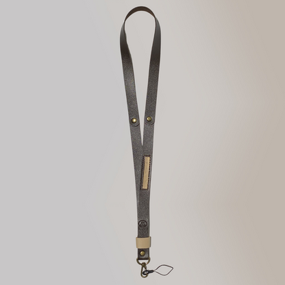 ID Badge Leather Lanyard with Vegan Leather Accents and Anti-Lost Phone Strap - Jacinto & Lirio
