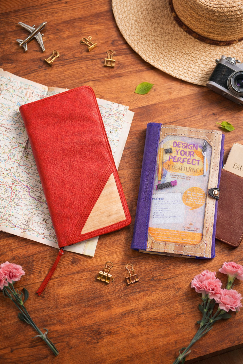 Wander Mama: Travel Gift For Mom with Carnation Flowers