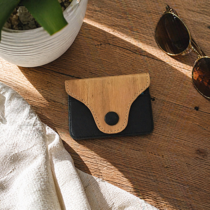 Vegan Leather Simple Card Holder, Magnet Card Holder, Ecoingenuity Inc., Jacinto & Lirio. - Jacinto & Lirio
