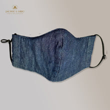 Load image into Gallery viewer, 3 Ply Washable Comfortable Cotton Earband with Adjuster Denim Masks for Adults, Teens and Kids With Integrated Filter and Extra Pocket