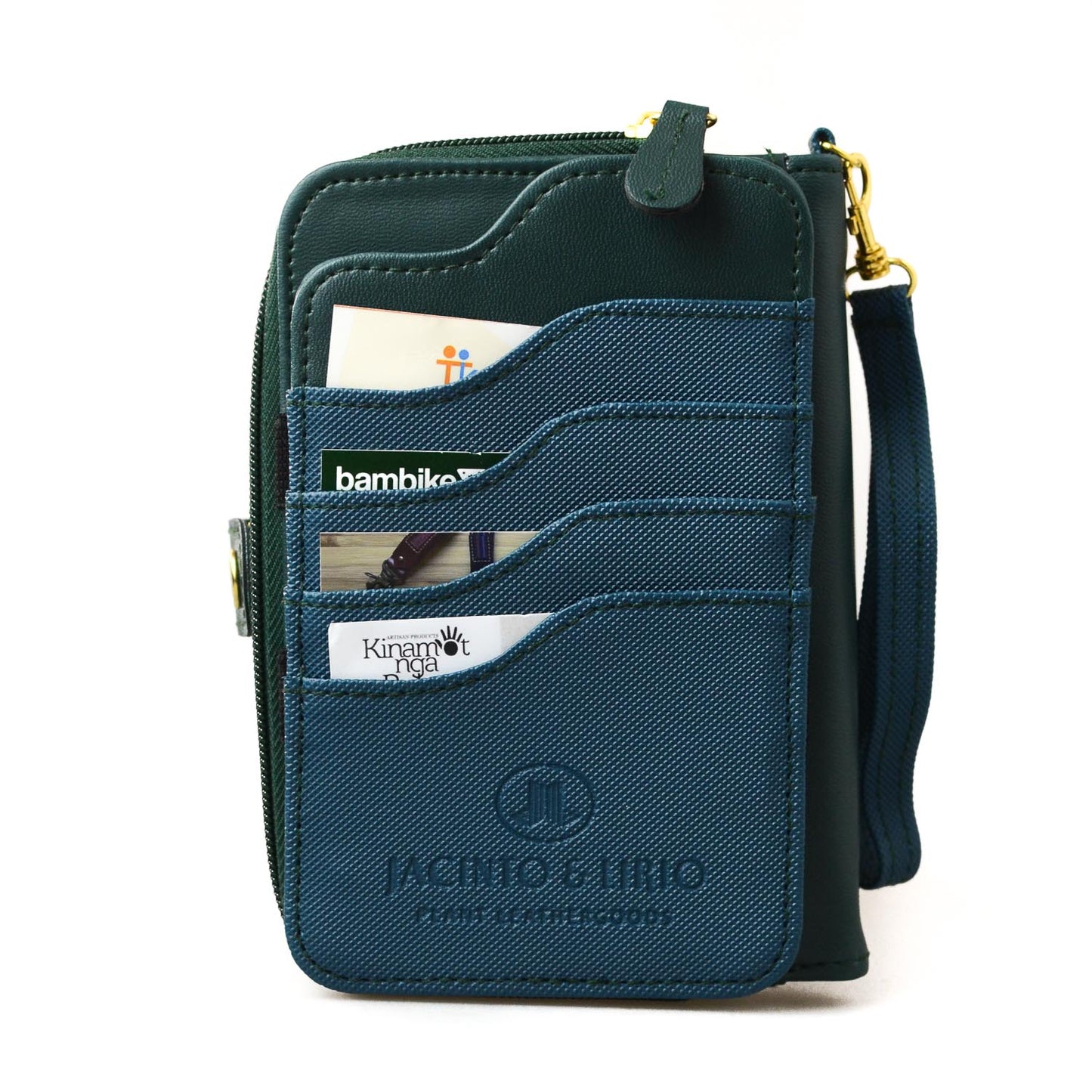 Fauna Butanding Pocket Organizer – Refillable Journal Wallet with Magic Wallet, External Card Slots, Coin Purse & Phone Holder