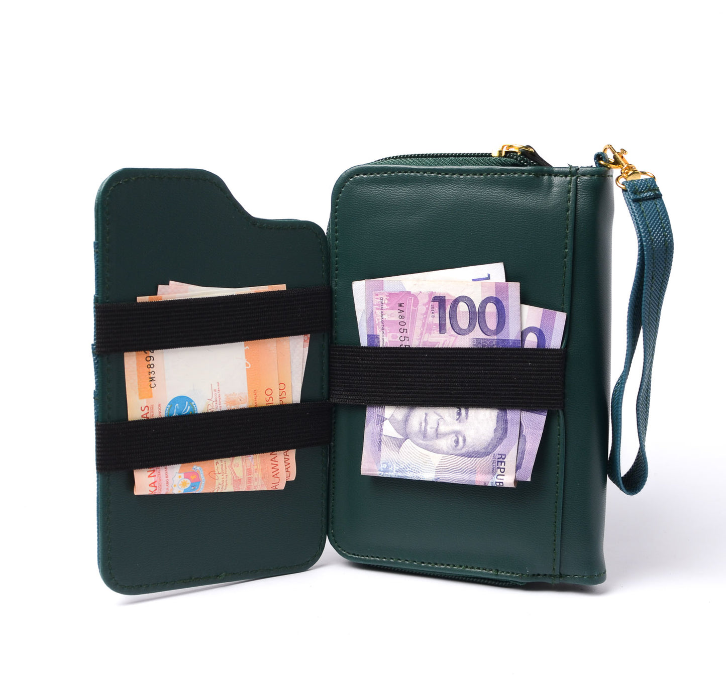 Fauna Butanding Pocket Organizer – Refillable Journal Wallet with Magic Wallet, External Card Slots, Coin Purse & Phone Holder