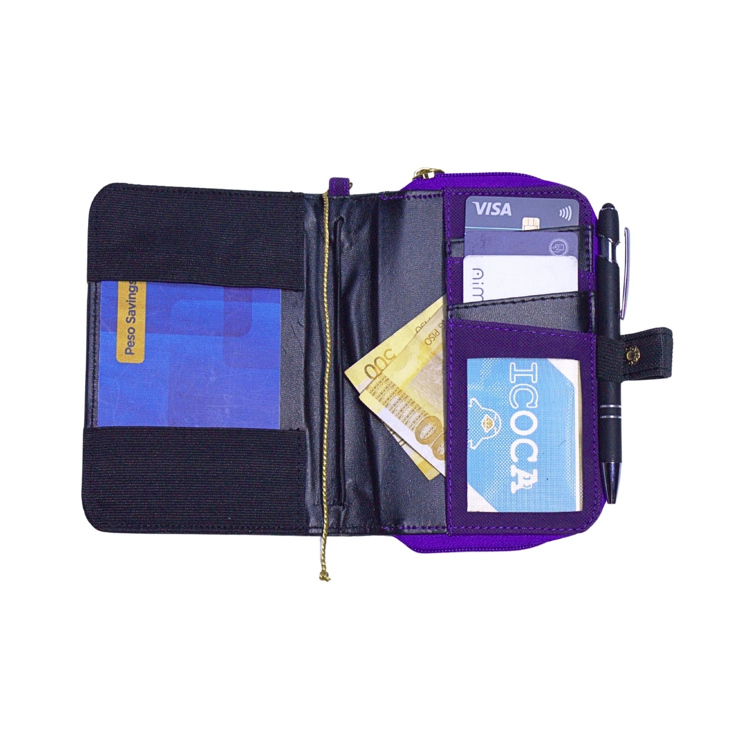 Fauna Mahika II Refillable Journal Magic Wallet Purse (Midnight Purple)